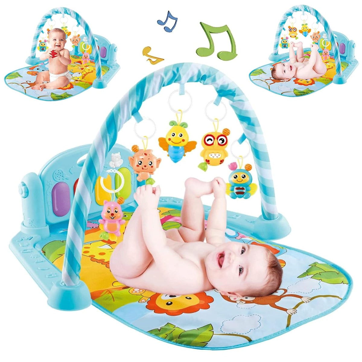 (Net) Musical Activity Mat Baby Toy Piano Keyboard Mat Baby Foot Gym Fitness Rack Lebanon