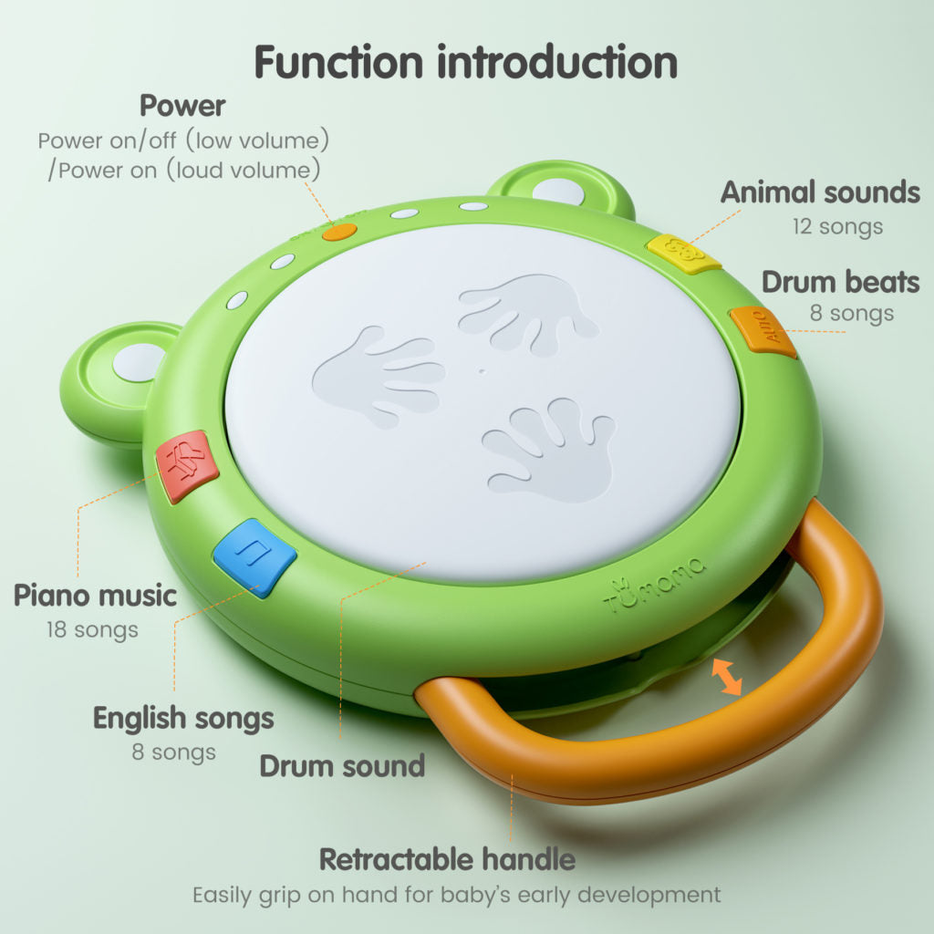 Tumama Kids - Musical Bear Drum - Set 3in1