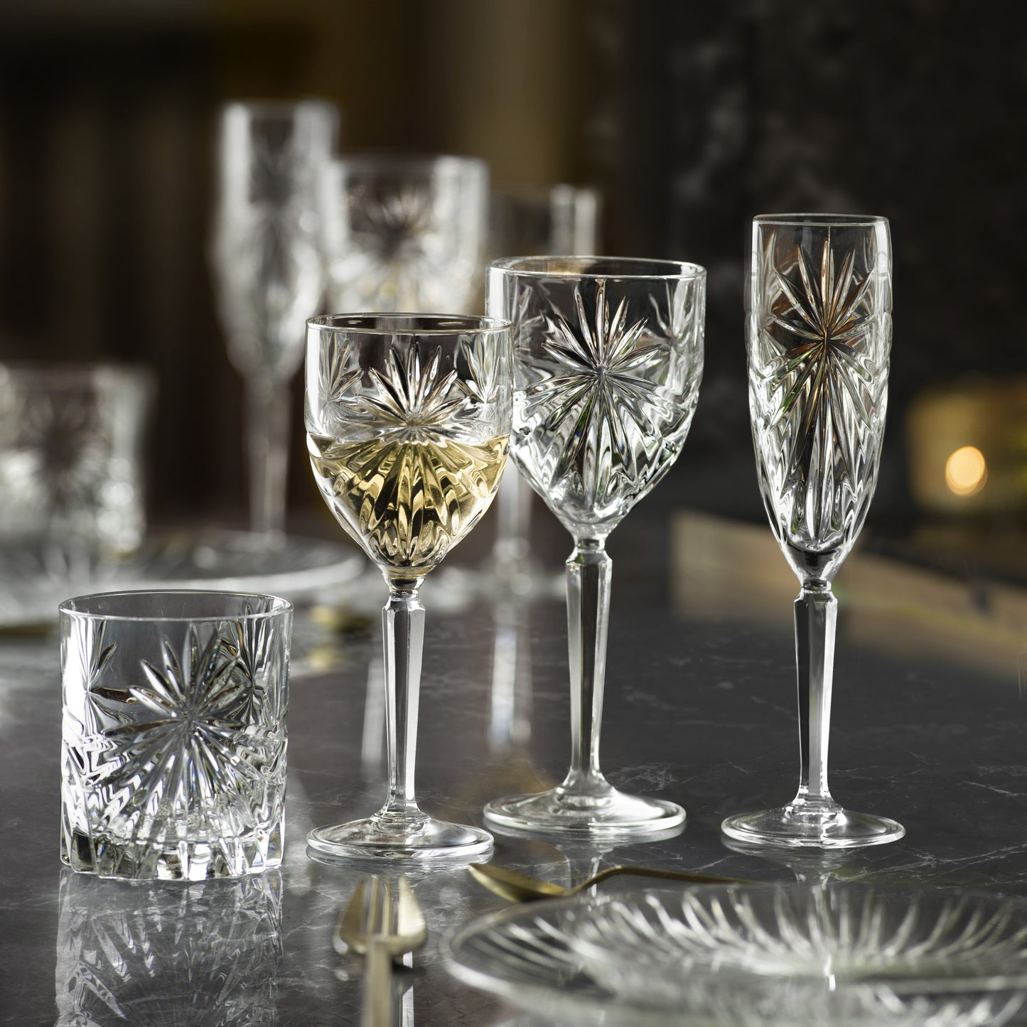 RCR oasis flute goblet set of 6 - 16cl