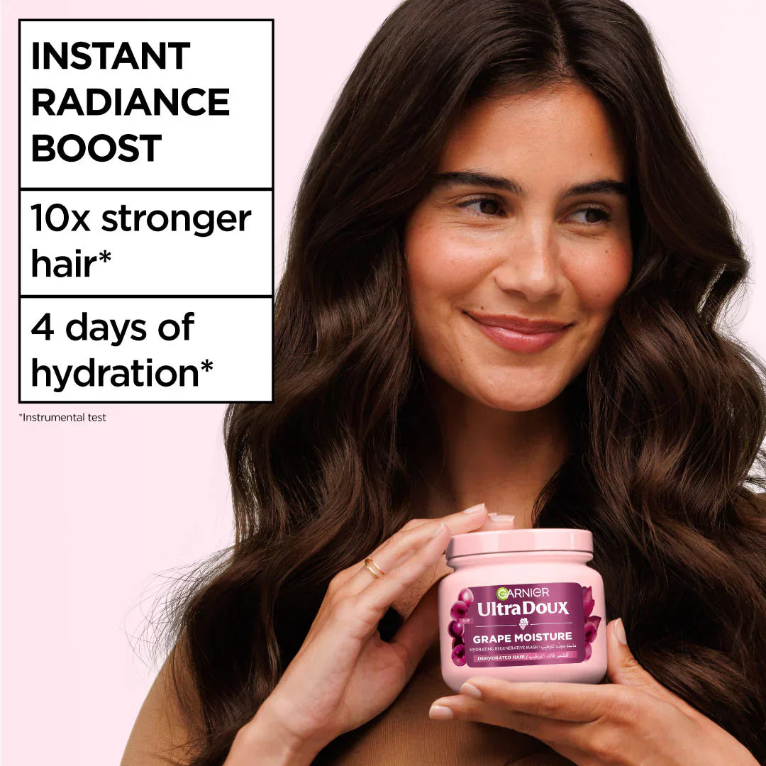 Garnier Ultra Doux Grape Moisture Deep Regenerative Mask 340ml