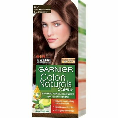Garnier color naturals #  6.7 pure chocolate brown