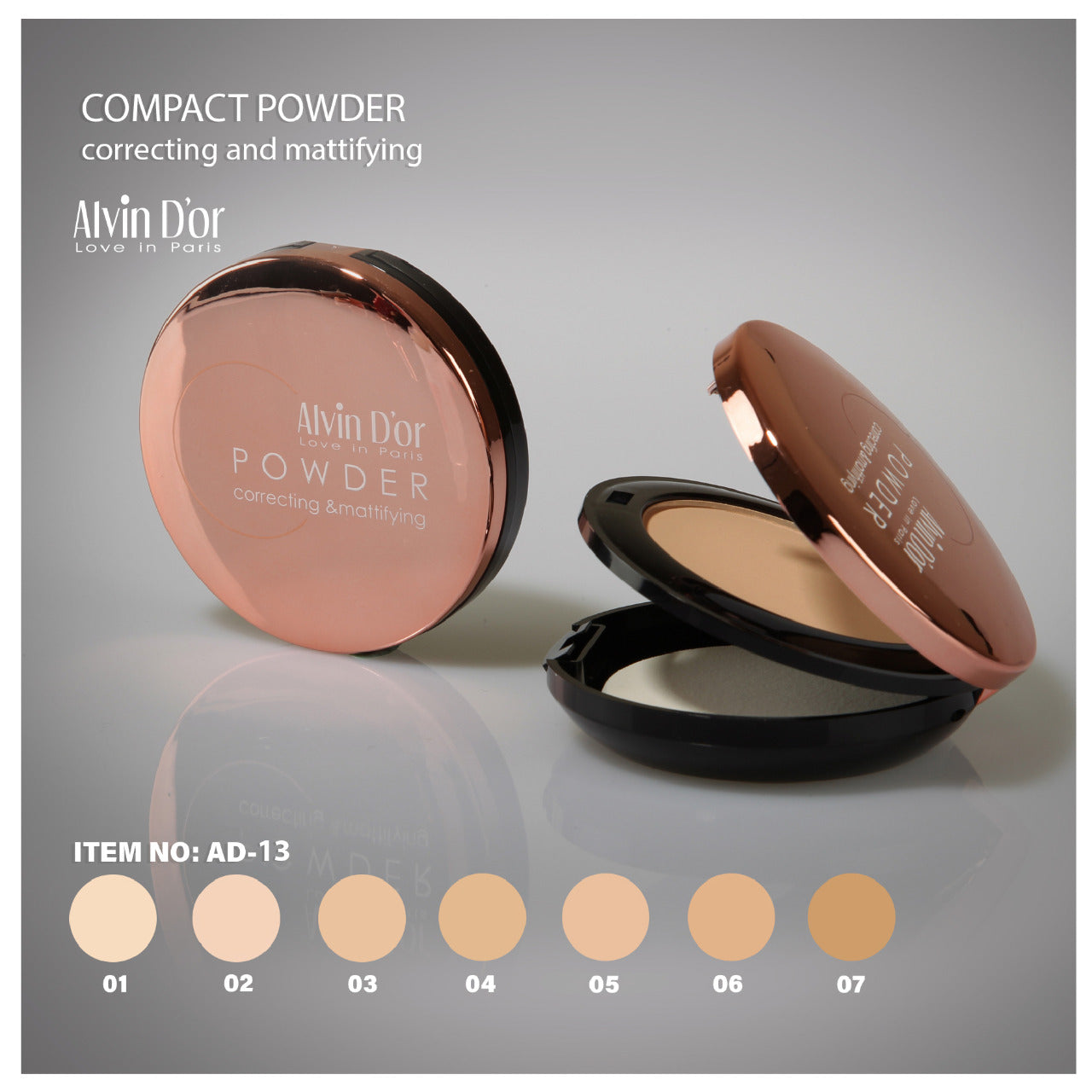 Alvin D'Or Ad-13 Compact Powder Correcting & Mattifying - Medaid International