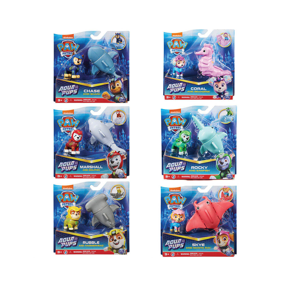 Paw Patrol Aqua Hero Pups Action Figure Play Set (1 Random) - Medaid International
