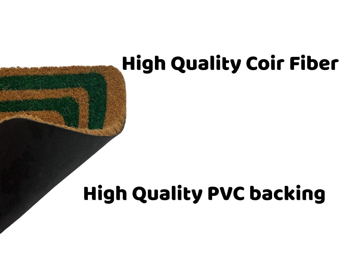 Coco mat with PVC backing  60x33 cm