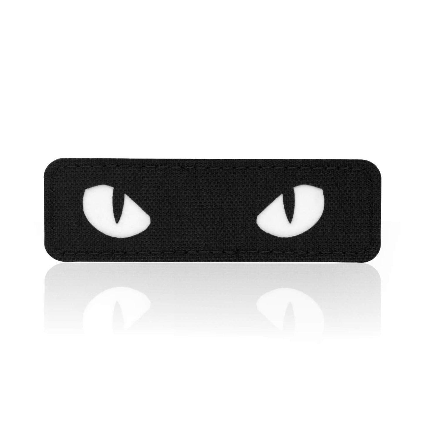M-Tac Cat Eyes - Glow in The Dark - Morale Patches Tactical Patch Military Combat Hook Fasteners (Black - GITD) - Medaid International
