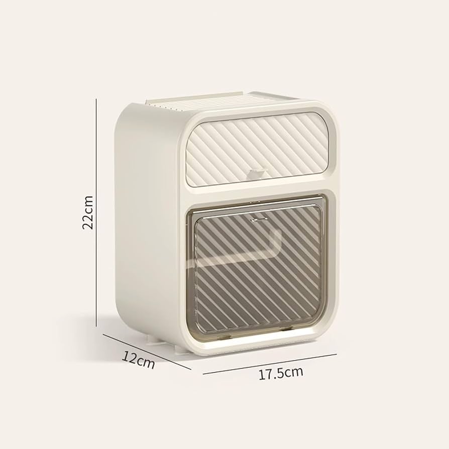 Tissue Holder with Storage Box Wall Mounted