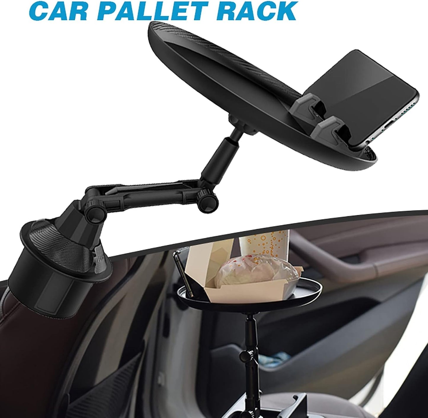 Car Cup Holder Tray – Portable Food & Phone Stand
