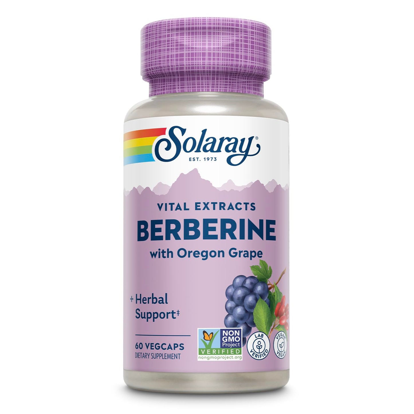 SOLARAY Berberine Root Extract Advanced Formula, AMPK Activator, Healthy Immune, Digestion & Metabolism Support, 60 VegCaps - Medaid International