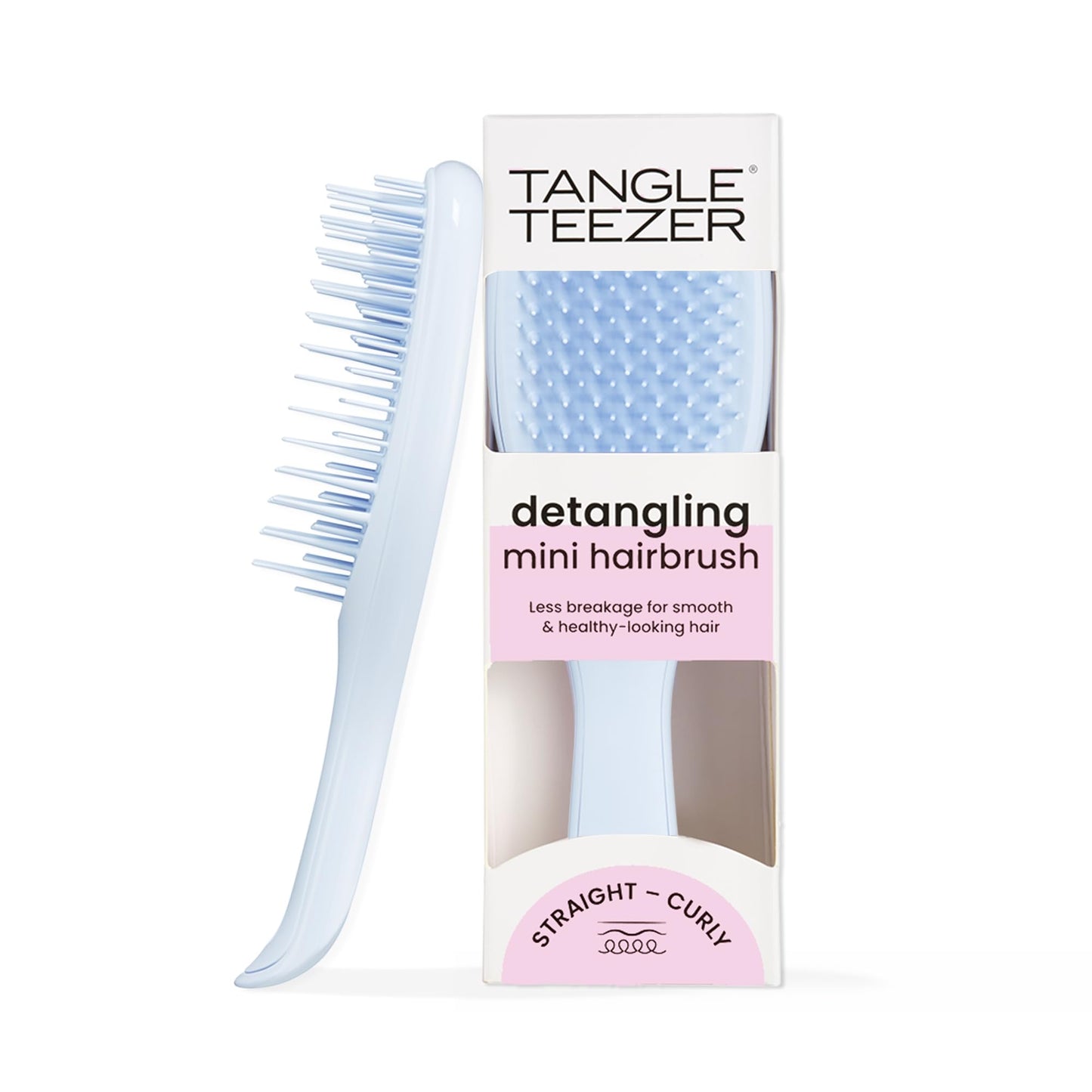 Tangle Teezer Ultimate Detangler Hairbrush, Eliminates Knots & Reduces Breakage, Mini Hair Brush for Travel, Small Hands & All Hair Types, Digital Lavender - Medaid International