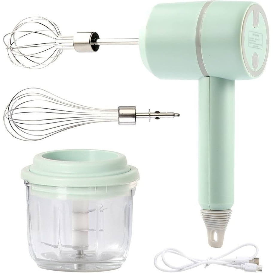 3 in1  Electric Food Chopper with 300ml Blender Bowl