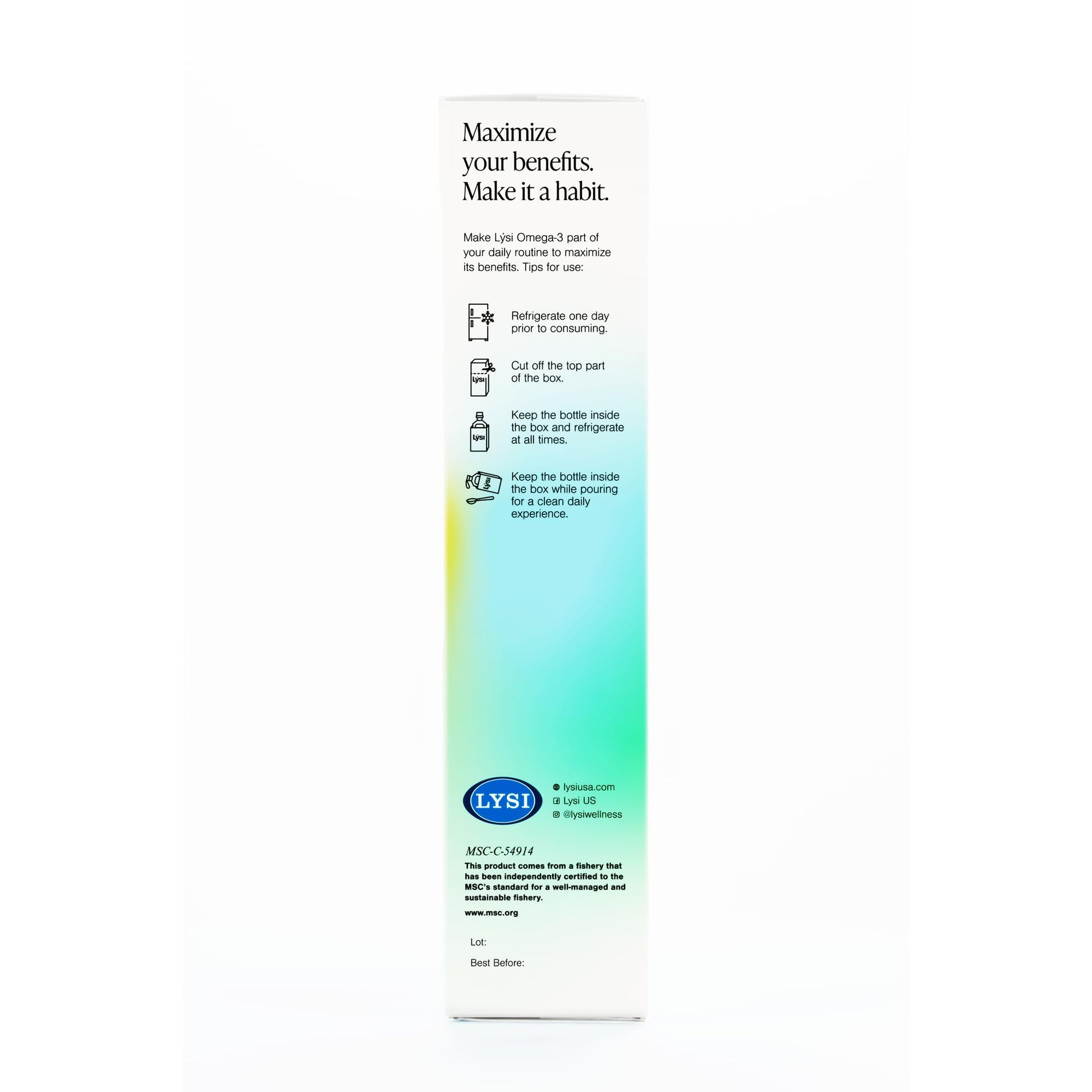 Lysi, Fish Oil Cod Liver Mint and Lemon, 8.12 Fl Oz - Medaid International