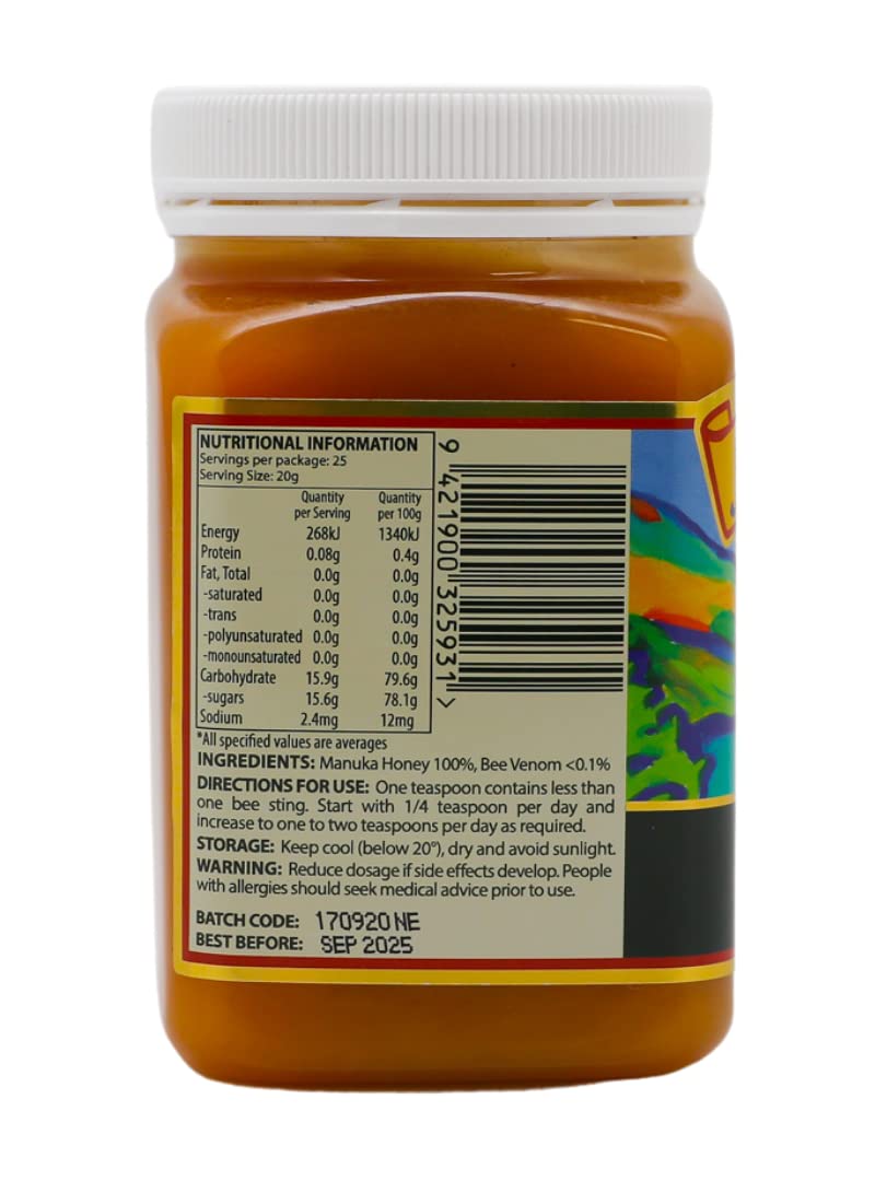 Nectar Ease - Manuka Honey with Bee Venom - by Nelson Honey New Zealand - 500g - Medaid International