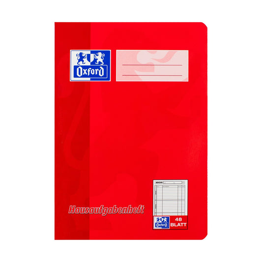 Oxford A5 48 Sheets Red Homework Book|Oxford In Lebanon