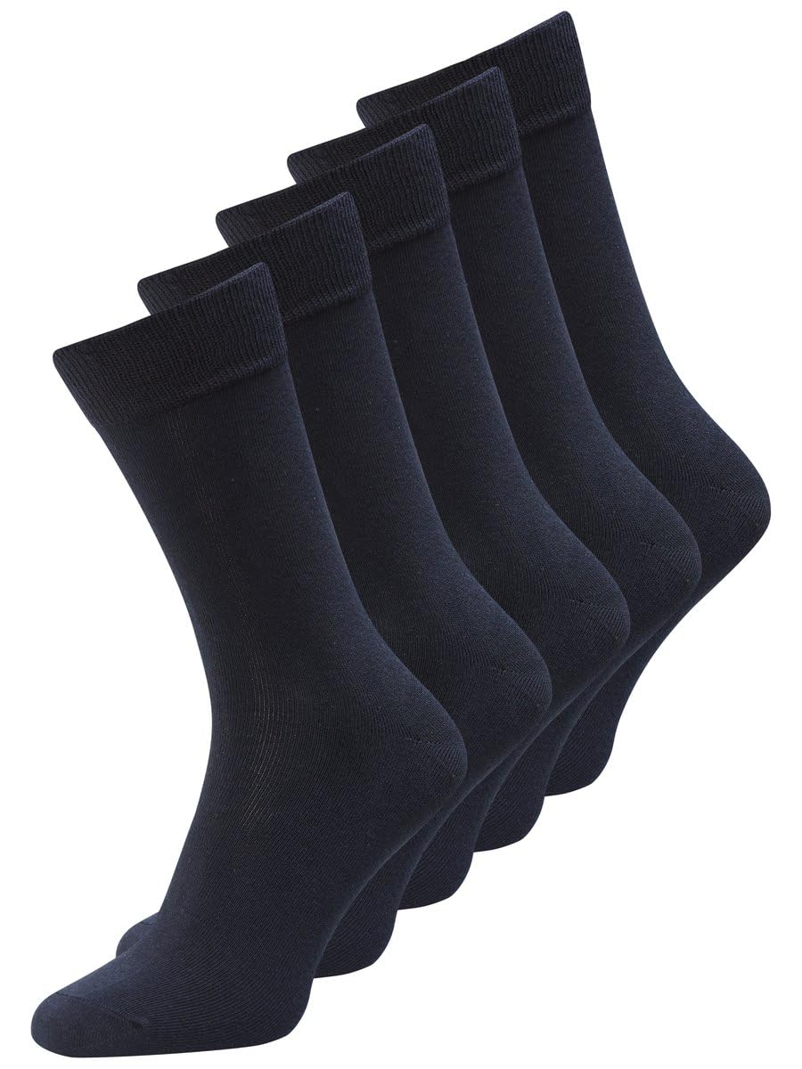Jack & Jones Men's Jacjens Sock 5 Pack Noos, Black, ONE Size - Medaid International
