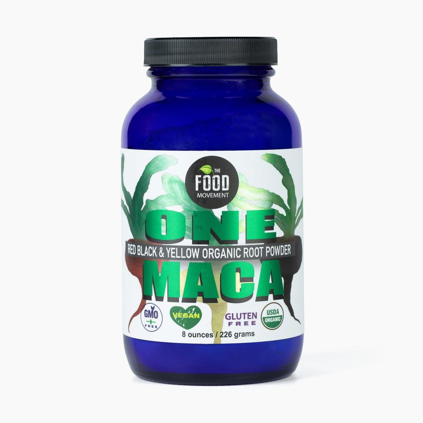 THE FOOD MOVEMENT CO. - One Maca (Organic Black, Red and Yellow maca Varieties) - 8oz - Medaid International