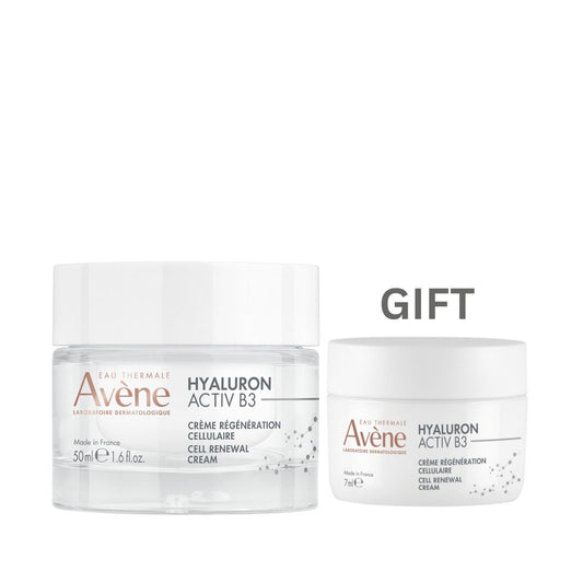 AVENE HYALURON ACTIV B3 CREME REGENERATION CELLULAIRE POT RECHARGEABLE 50ML + FREE Sample