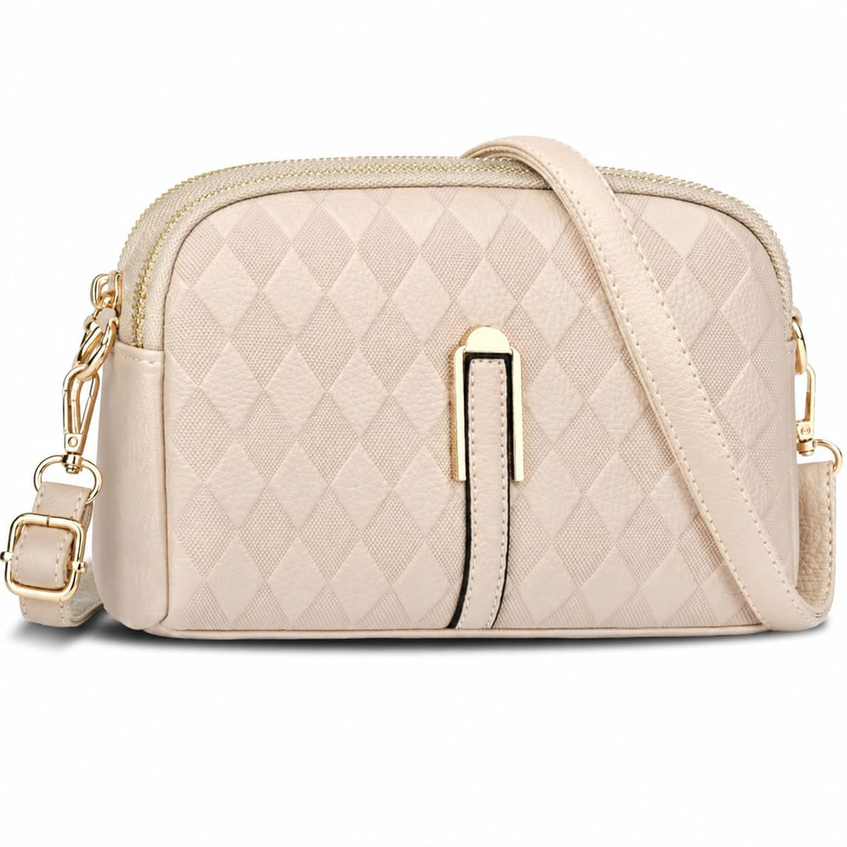 Crossbody Bag for Women, Leather Handbag & Shoulder Bag with Adjustable Wide Strap