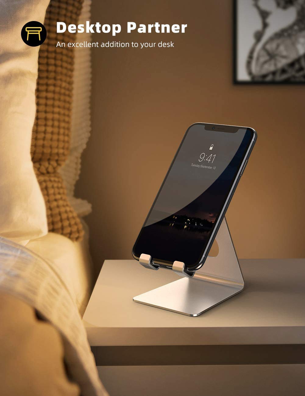 Lamicall Cell Phone Stand+Phone Mount for Car Vent - Medaid International
