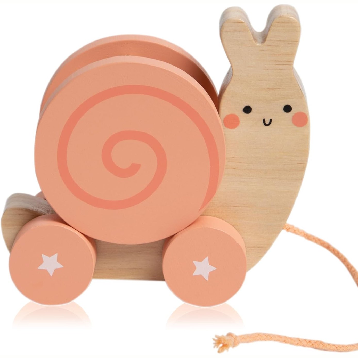 Pearhead - Snail Wooden Pull Toy
