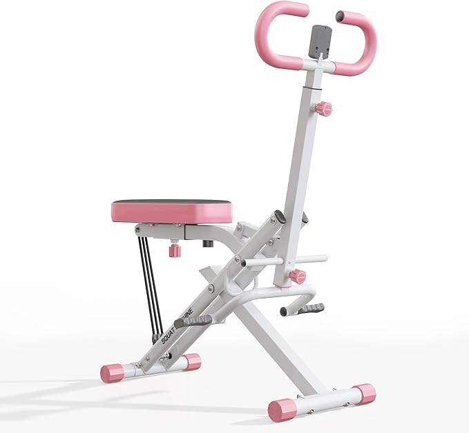 Foldable Full-Body Squat & Ride Trainer – 4-in-1 Home Fitness Machine for Legs, Hips, and Core