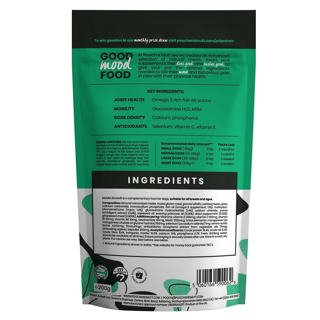 Pooch & Mutt Mobile Bones: Joint + Bone Supplement for Dogs - Medaid International