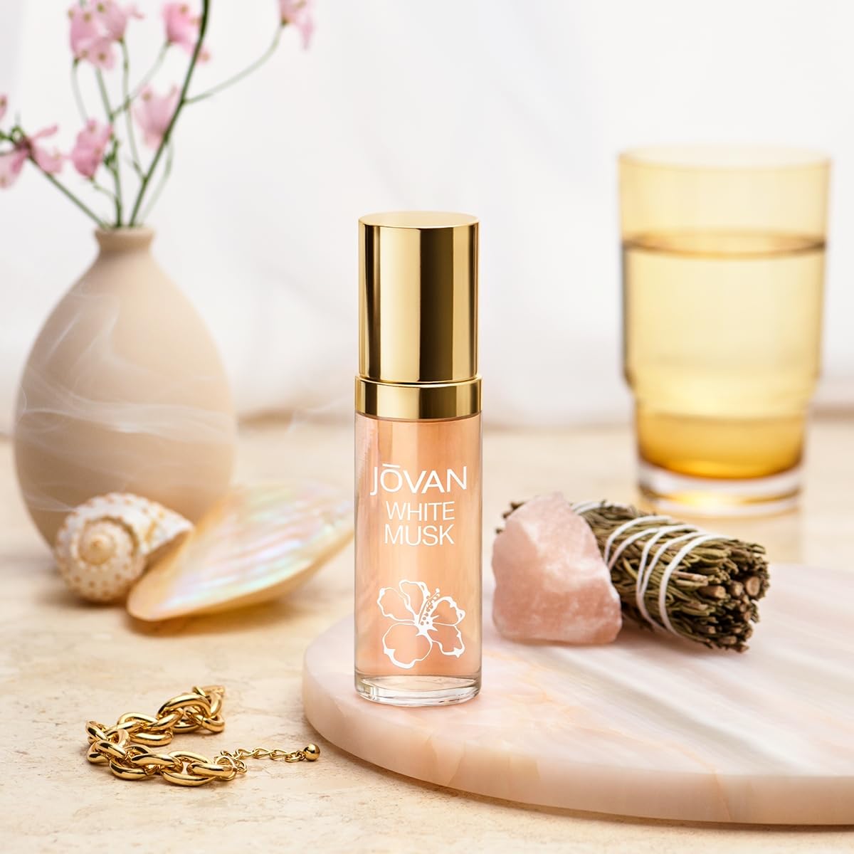 Jovan White Musk for Women Eau de Cologne Spray 2 fl oz (Pack of 1), Notes of Jasmine, Musk, and Amber, Women's Fragrance, Long Lasting, Everyday Fragrance, Travel Size - Medaid International
