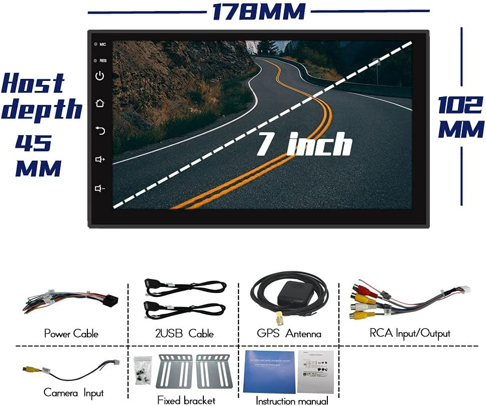 Car Android Screen Stereo 2 Din 7-Inch Monitor - Medaid International