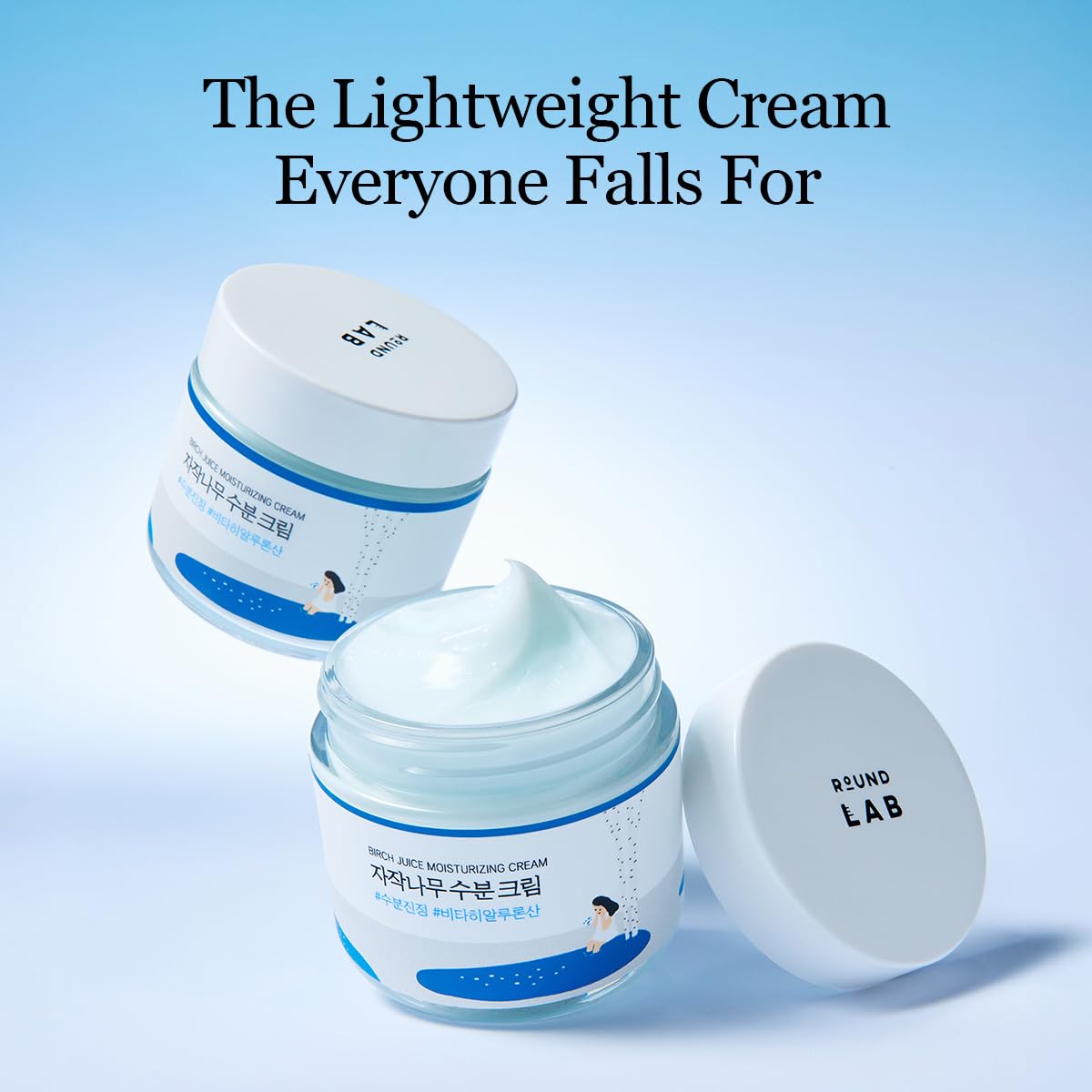 ROUND LAB Birch Juice Moisturizing Cream 2.7 Fl Oz, 48-Hour Deep Hydrating Lightweight Face Moisturizer with Birch Sap & Vita Hyaluronic Acid, Gentle on Acne-Prone and Sensitive Skin, Korean Skin Care - Medaid International