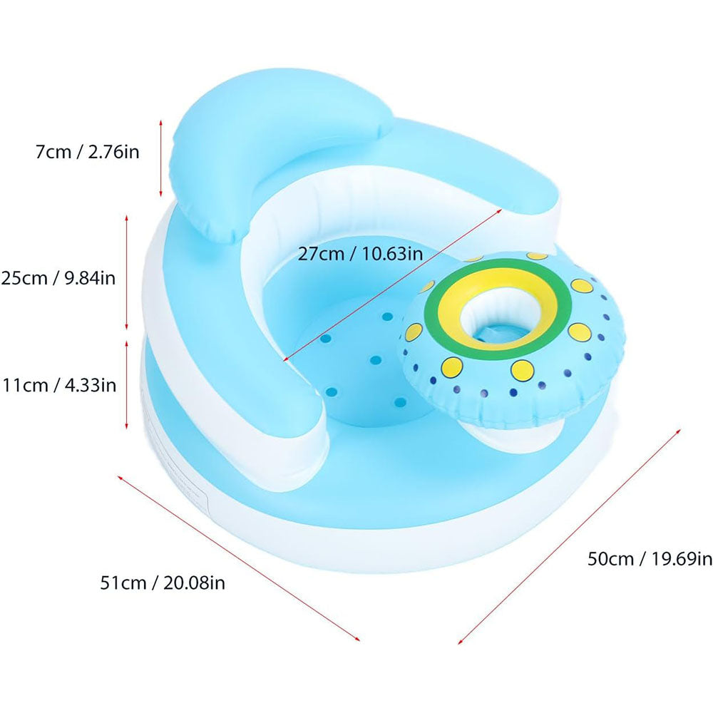 Baby Inflatable Chair PVC Infant Support Folding Toddler Bath Chair
