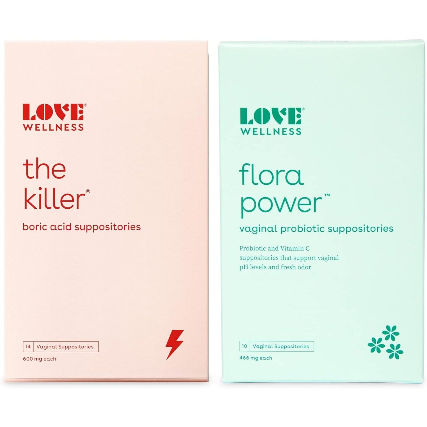 Love Wellness Boric Acid Suppositories for Women, The Killer | Vaginal Suppository for Healthy pH Balance & Odor Control | Hygiene Products for Discomfort | Intimate Feminine Health - Medaid International