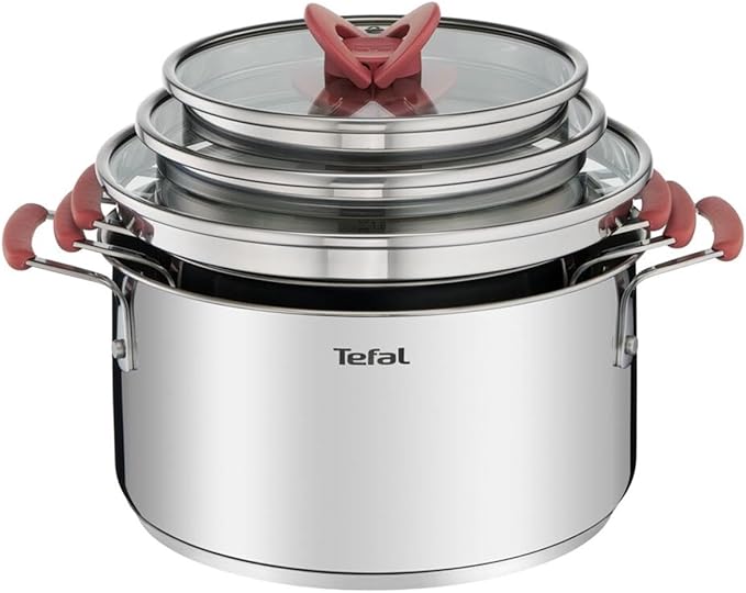 Tefal Set Optispace Induction Poele 28 Cm + 5 Tupperware