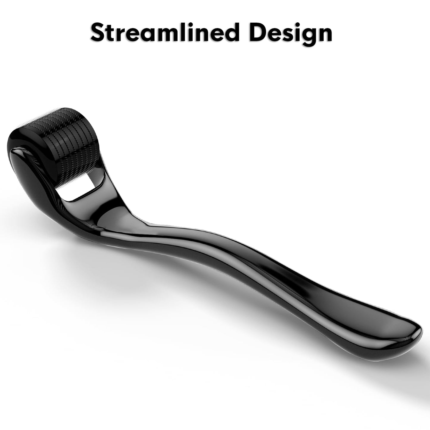 Wasali 540 Titanium Derma Roller for Face Hair Beard Scalp,Beard Microneedle Roller,Personal Use Microneedling,Microdermabrasion Cosmetic Beauty Instrument for Men Women（Black 1.o） - Medaid International