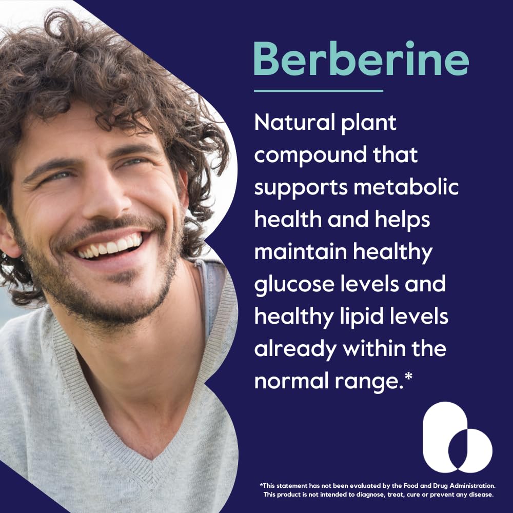 Berberine 500mg Per Capsule (120 Vegetarian Capsules) - No Fillers - No Stearates - No Flow Agents - Vegan - Gluten Free - Non GMO - Medaid International