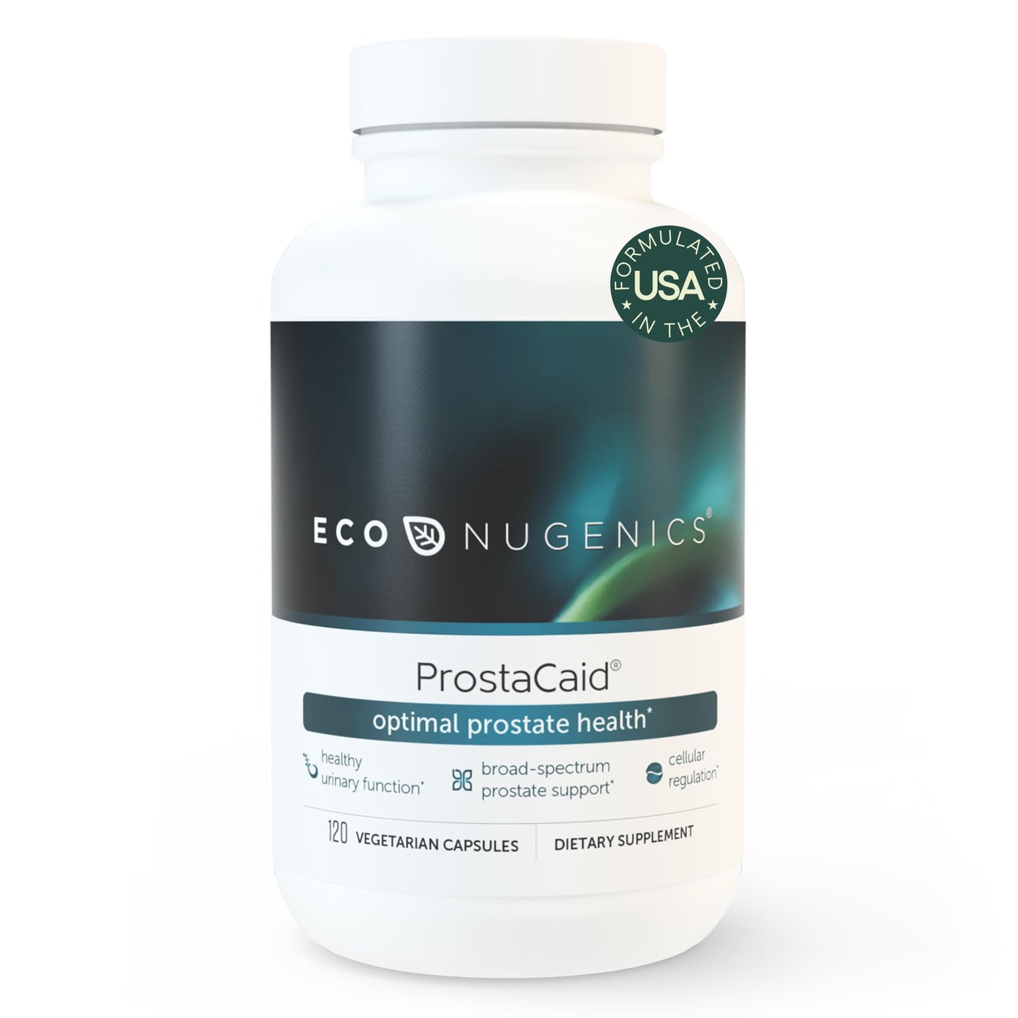EcoNugenics ProstaCaid – Prostate Health Supplement for Men with Saw Palmetto Extract, Berberine, Turmeric BCM-95 Circumin, Quercetin, DIM, Mushrooms – Helps w/Detox, Immune Support – 120 Capsules - Medaid International