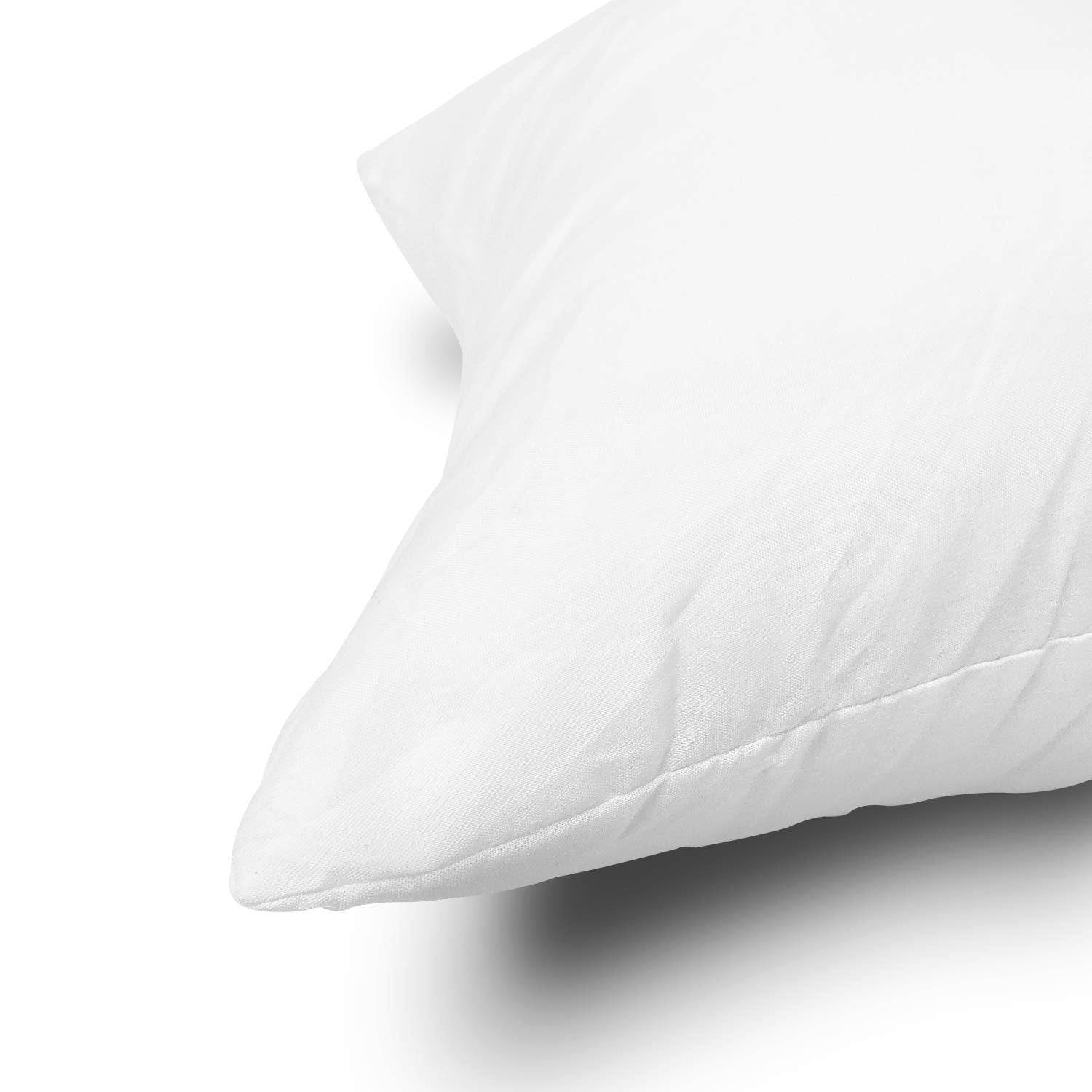 EDOW Throw Pillow Insert, Lightweight Soft Polyester Down Alternative Decorative Pillow, Sham Stuffer, Machine Washable. (White, 18x18) - Medaid International