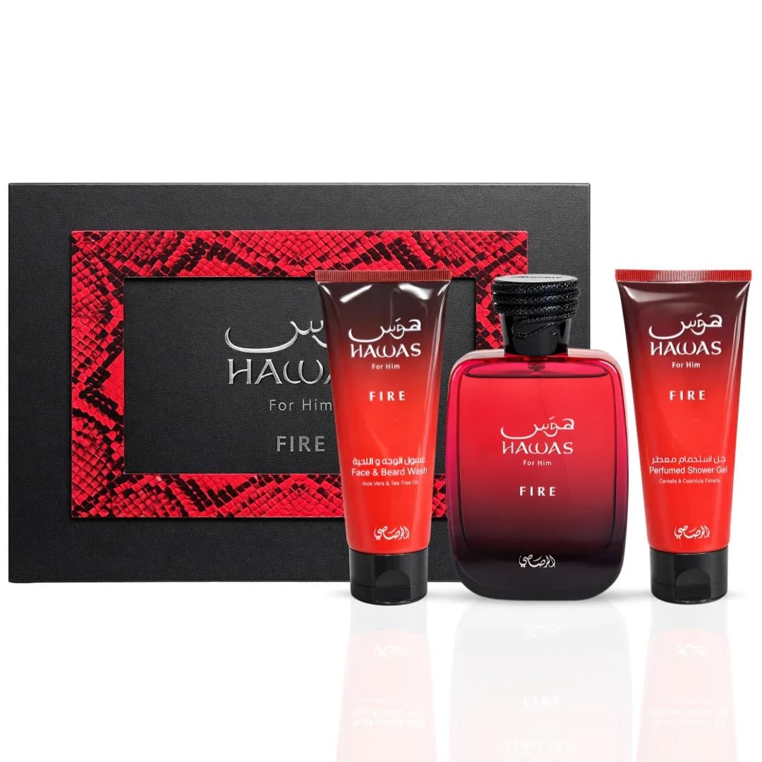 Rasasi Hawas For Men Eau De Parfum Spray 100ML (3.4 Oz) - Long Lasting Arabian Perfume, Premium Perfume Men, Ideal for Special Occasions & Daily Elegance, A Bold and Captivating Fragrance