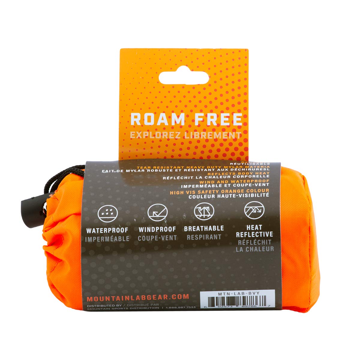 Mountain Lab Emergency Blanket – Lightweight, Ultra-Compact Survival Blanket for Outdoor Adventures – Heat Retaining, Water-Resistant