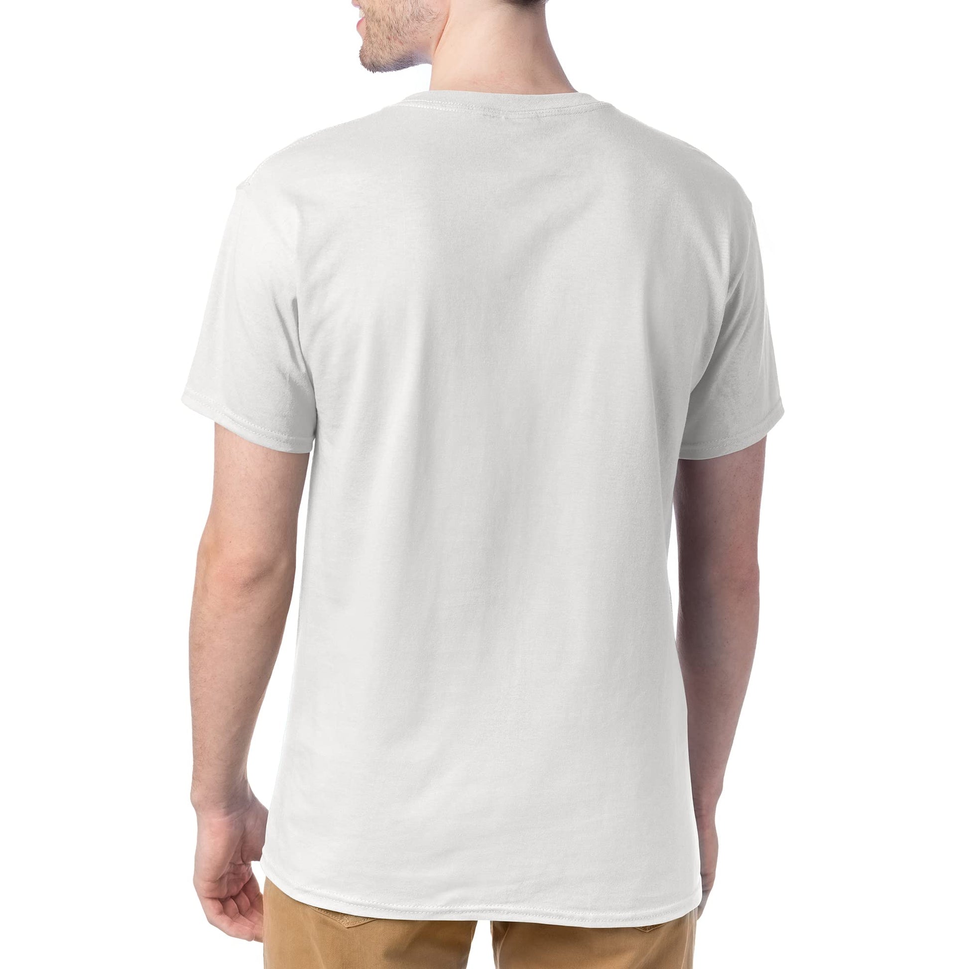 Hanes mens Essentials Short Sleeve T-shirt Value Pack fashion t shirts, White - 6 Pack, Medium US - Medaid International