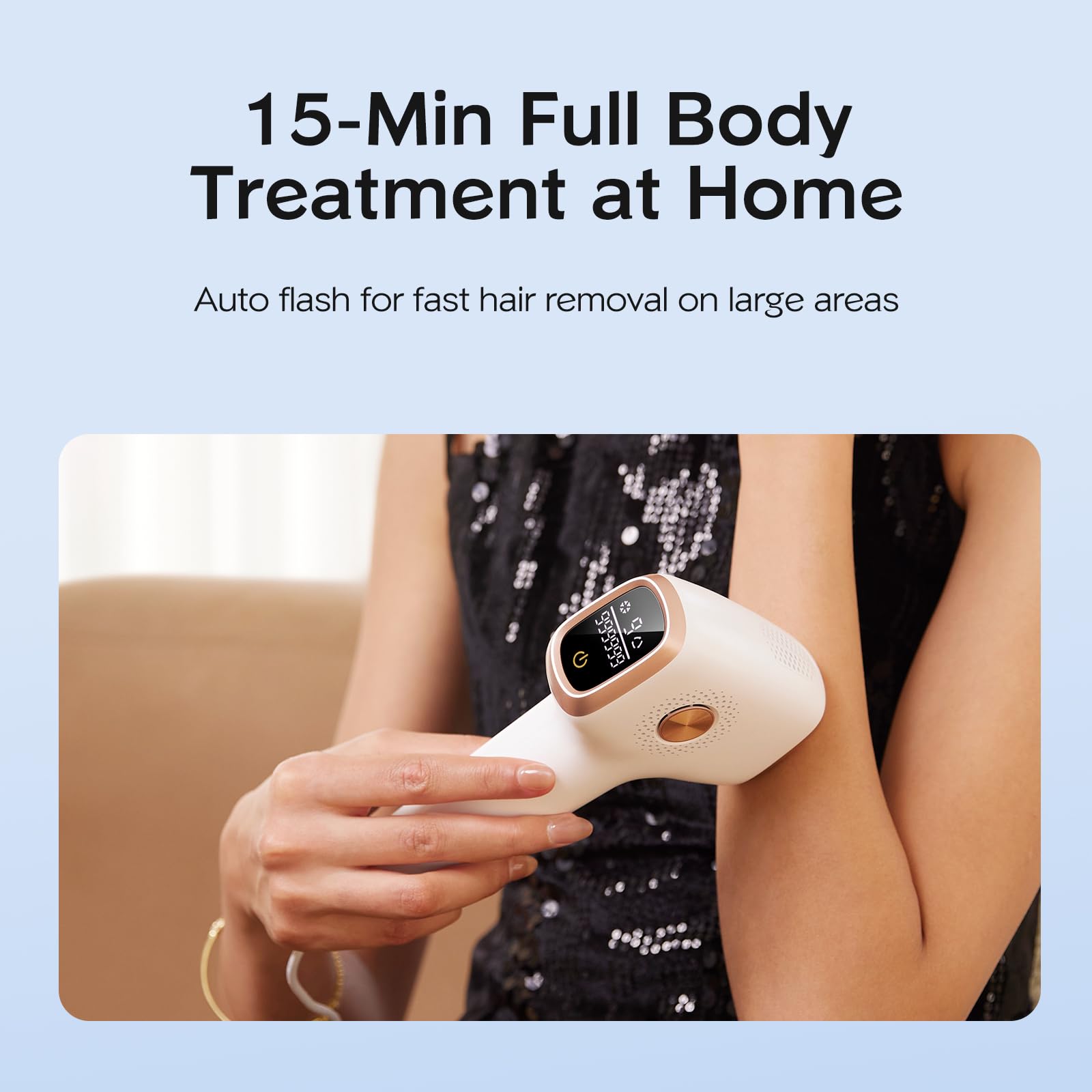 INNZA IPL Hair Removal with Ice Cooling Care Function for Women,Long-Lasting Results,999,999 Flashes Painless Hair Removal, Hair Removal Device for Armpits Legs Arms Bikini Line - Medaid International