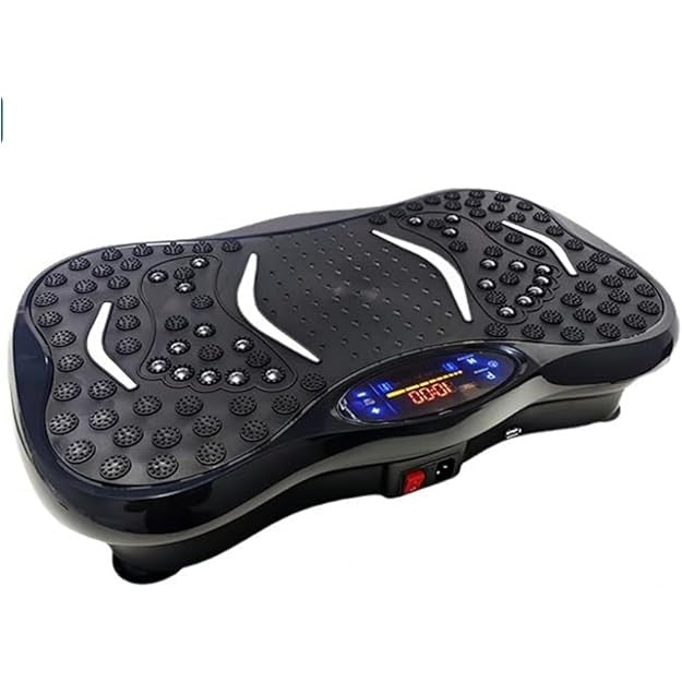 GangQiang Professional Vibration Plate Exercise Machine Home Fitness Weight Loss Equipment Slim Body Massage Vibration Toning Muscles Exercises(black)