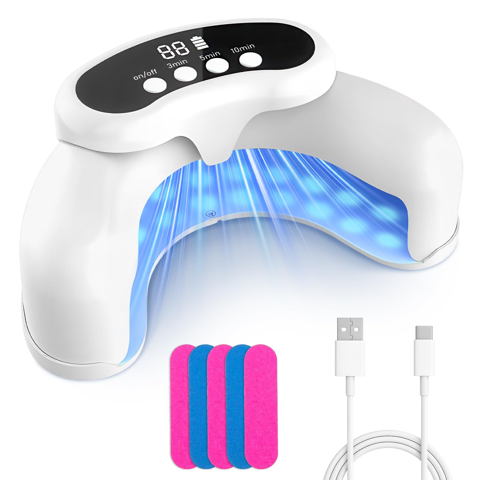 Nail Fungus Laser Treatment LED Light Device-Nail Fungus Light Device,Effective Rechargeable Nail Fungus Remover for Home Use - Medaid International