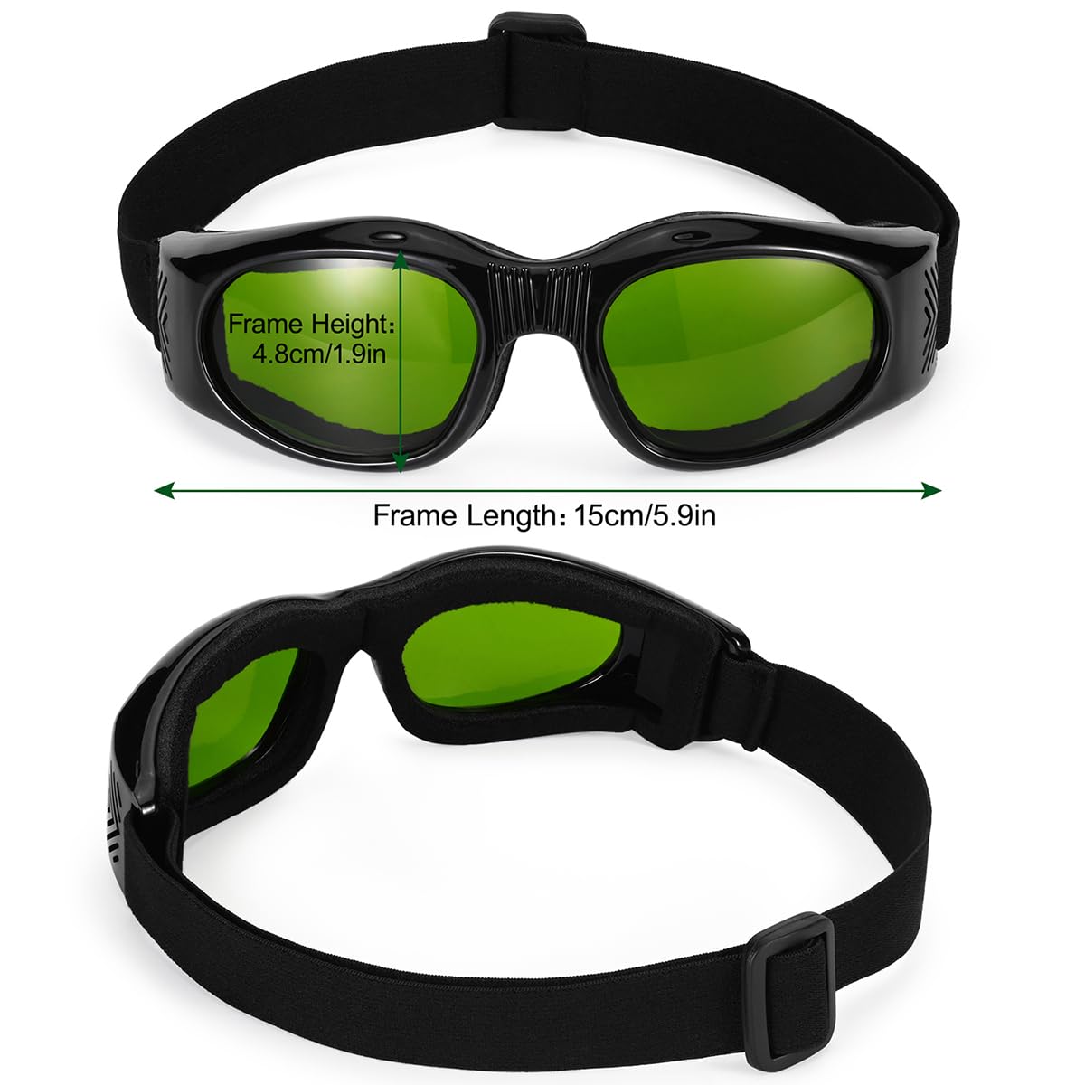 Dubofu Laser Safety Glasses Eye Protection Goggles for 200nm-450nm/ 800nm-2000nm/1064nm Wavelength, Laser Engraver Laser Cutting Protective Glasses, Fiber Laser - Medaid International