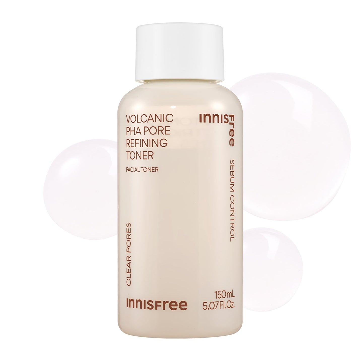 innisfree Volcanic PHA Toner, Korean Skincare with AHA & BHA, Refines Texture, Controls Oil, Exfoliating Face Treatment - Medaid International