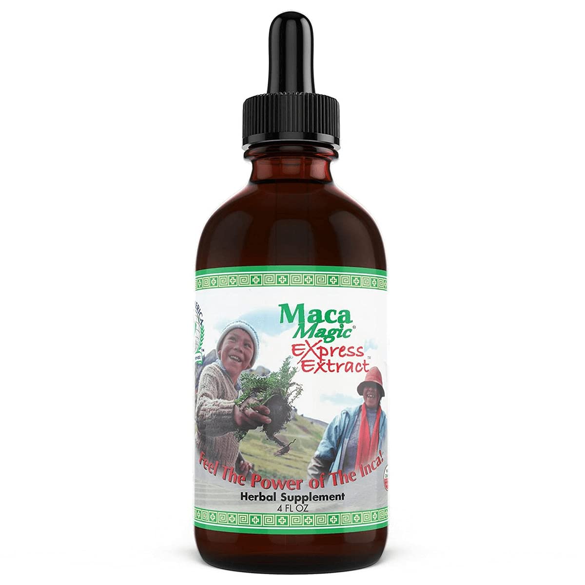 Maca Magic: Liquid Express Extract (4oz) Peruvian Premium Grade Maca - Liquid for Fast Absorption - Black Maca, Red Maca, Purple Maca, Yellow Maca - Organic - Certified Kosher - Vegan - Gluten Free - Medaid International
