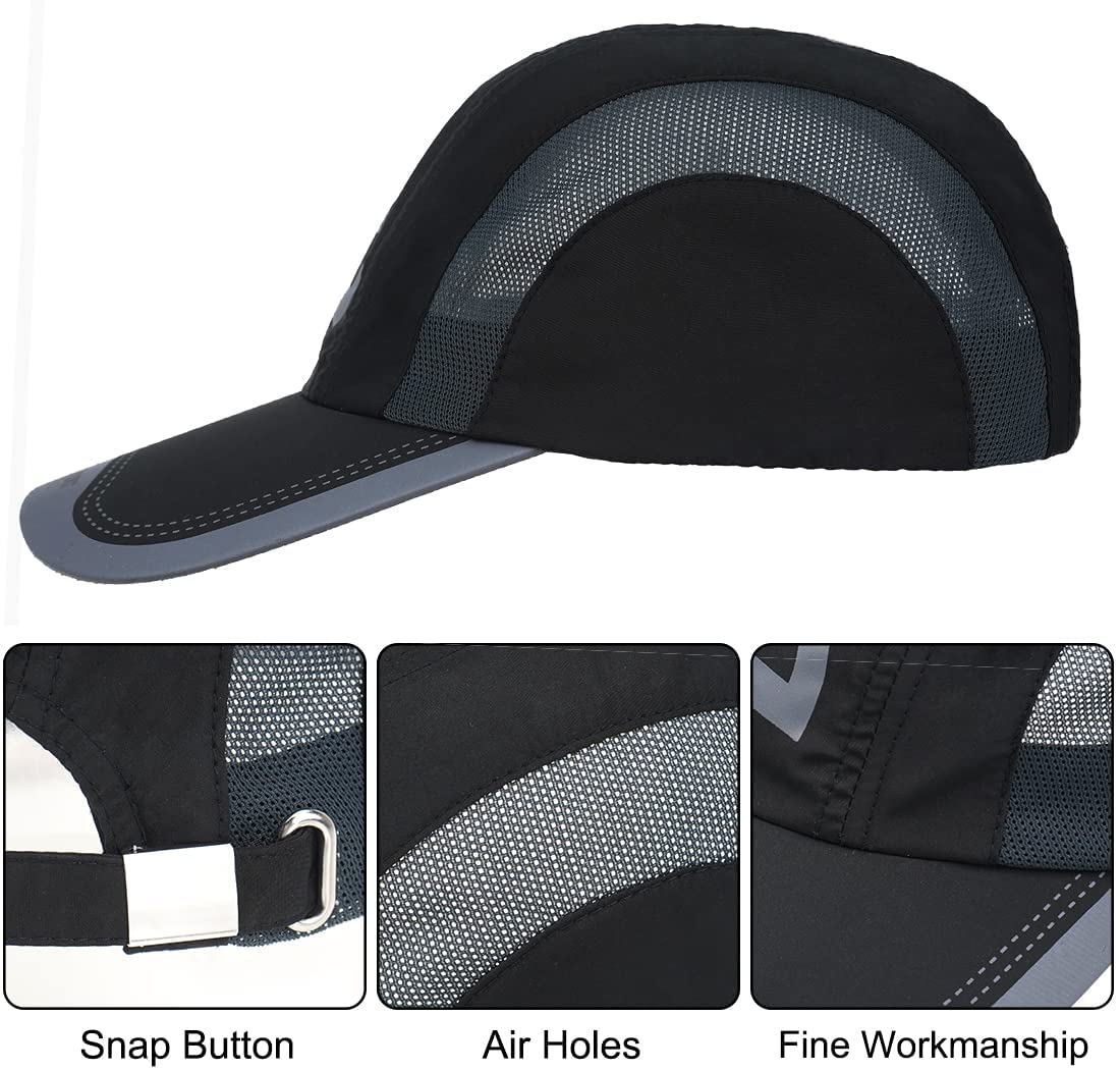 TERRIFI Quick Drying Baseball Cap, Sun Hats for Men & Women, Mesh Lightweight Protection UV for Outdoor Sports