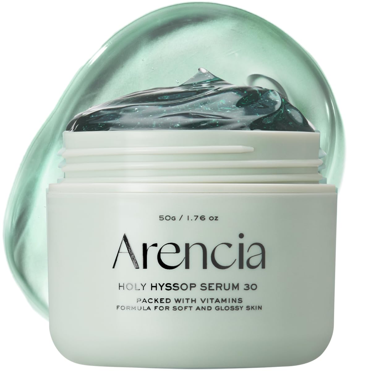 Arencia Glow Hyssop Overnight Face Mask Serum - hydrating & Anti-Aging Serum for younger looking Korean Glass Skin, Vitamin A, C, E, Niacinamide, Peptide - Medaid International