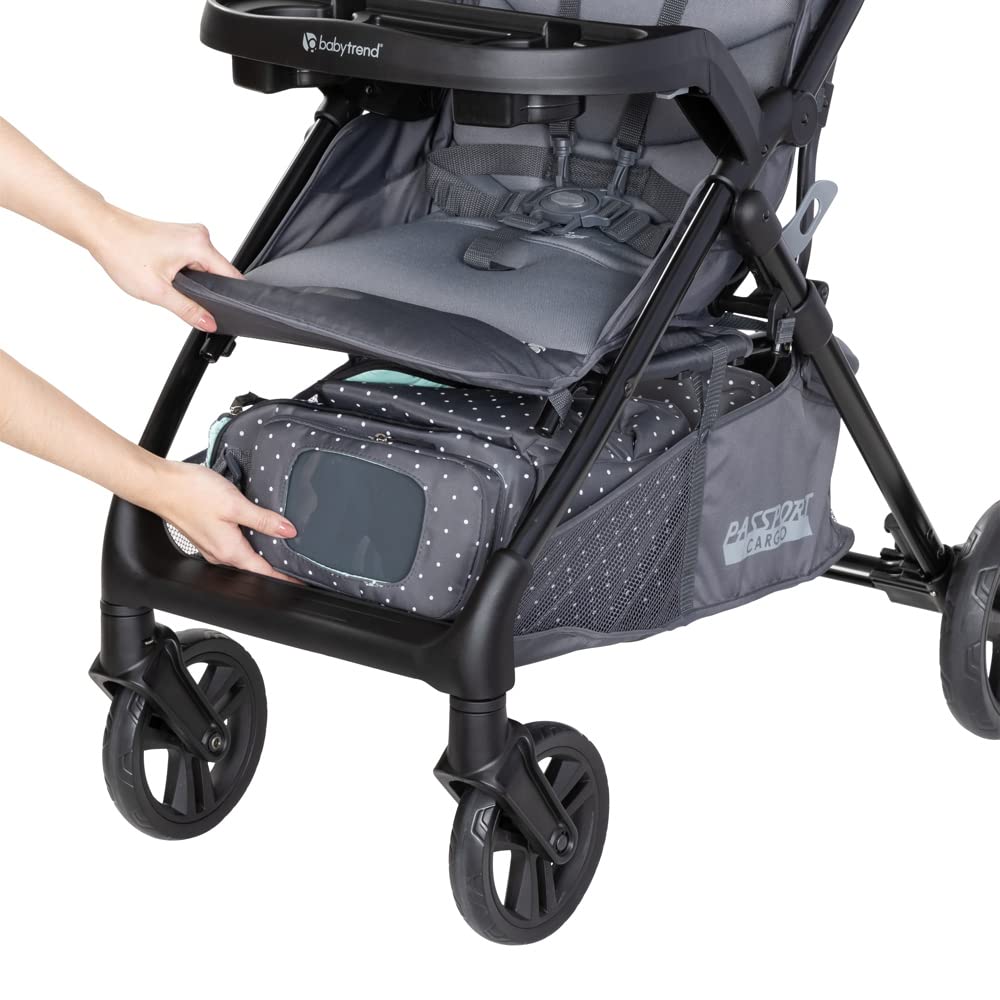 BabyTrend - Passport Cargo Travel System - Base Included - Grey Bamboo