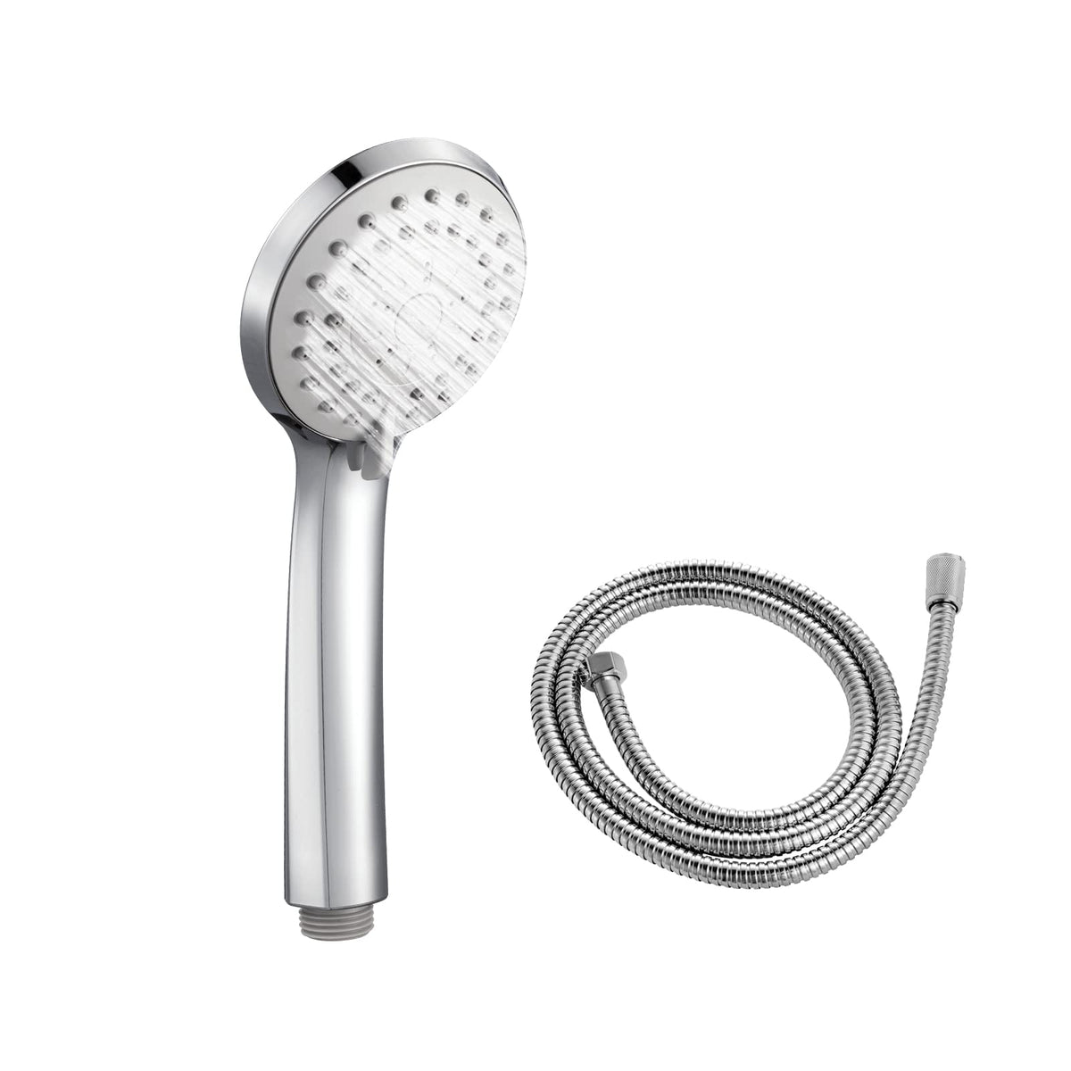 JOMOO Handheld Shower Head Set, High Pressure 3 Spray Settings Showerhead, 3.5" 2GPM Easy Cleaning Nozzles Massage Spa with 60inch Stainless Steel Shower Hose and Holder, Chrome