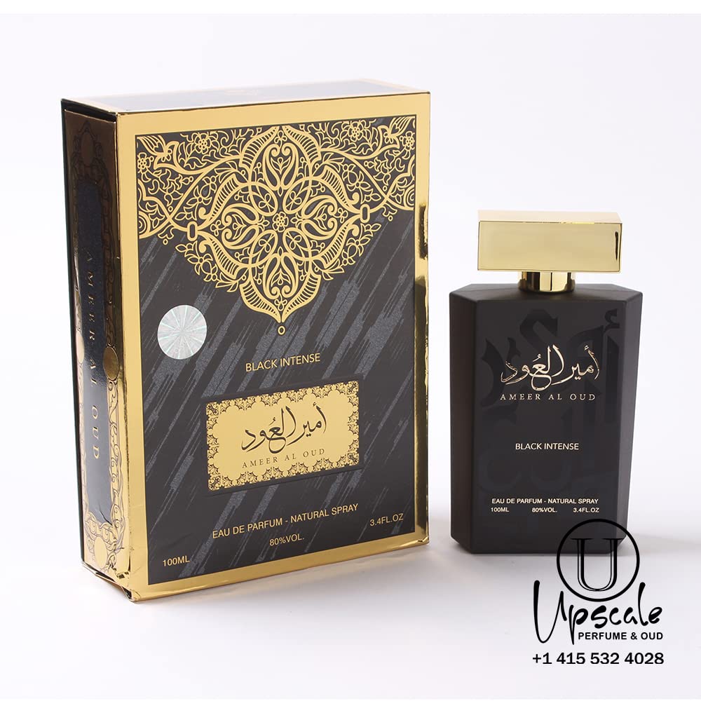 ††† Upscale Perfume & Oud Ameer Al.Oud Black Intense Eau De Parfum Unisex Spray - 3.4 Fl Oz (100 ml) عطر امير العود بلاك انتنس - Medaid International