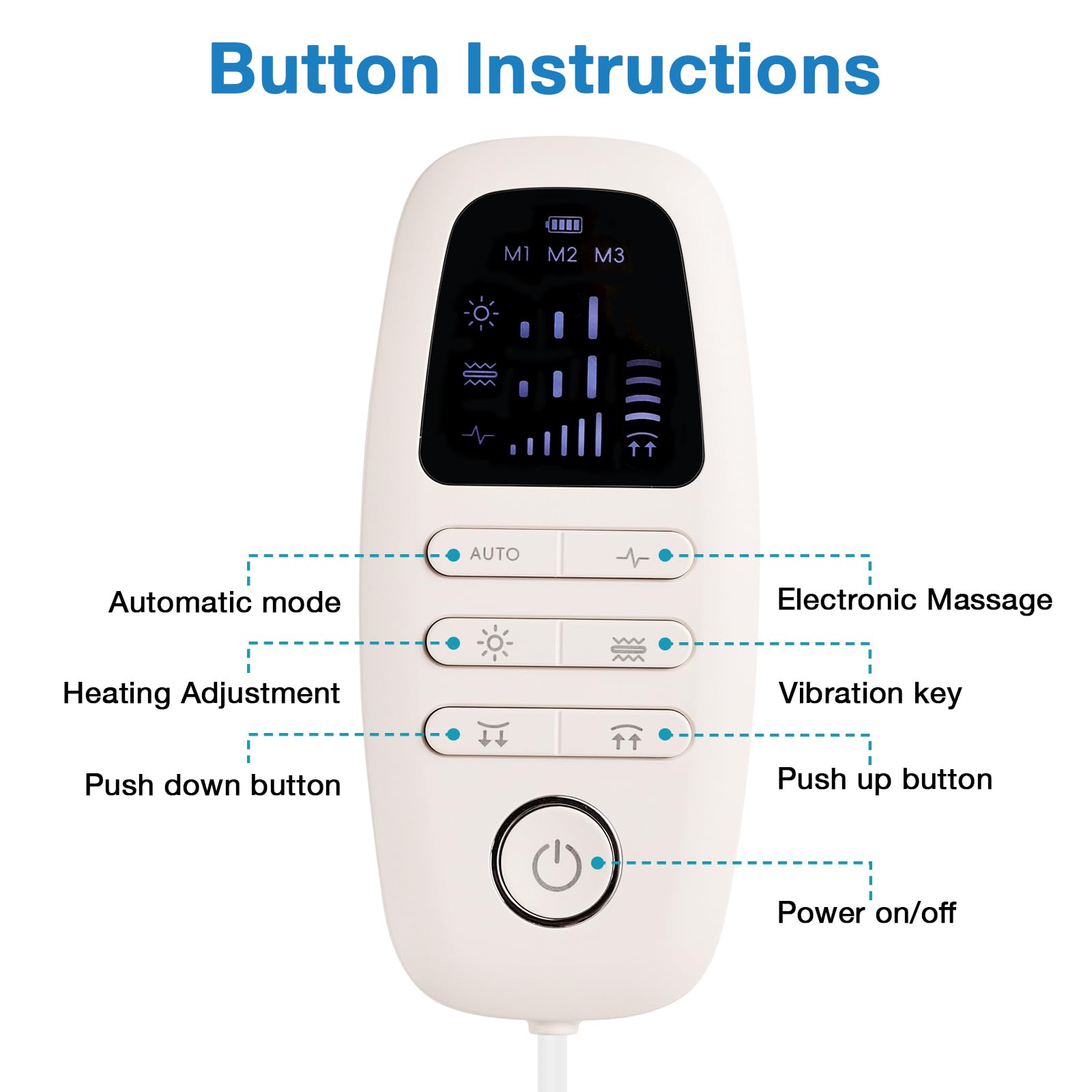 Electric Lumbar Traction Device, Electric Back Massagers Back Stretcher, Vibration Fascia pad, Used for The Waist, is a Waist pad Used After Exercising, Yoga, and Other Sports - Medaid International